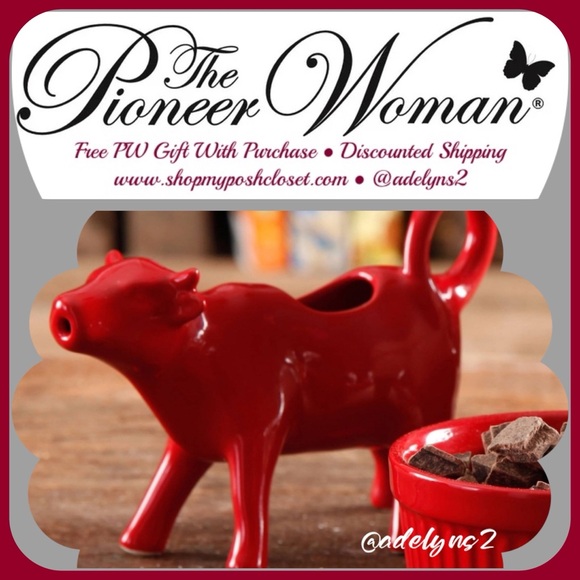 The Pioneer Woman Other - 🌺 New The Pioneer Woman Red Cow Creamer